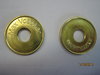 Coin with hole 23 mm